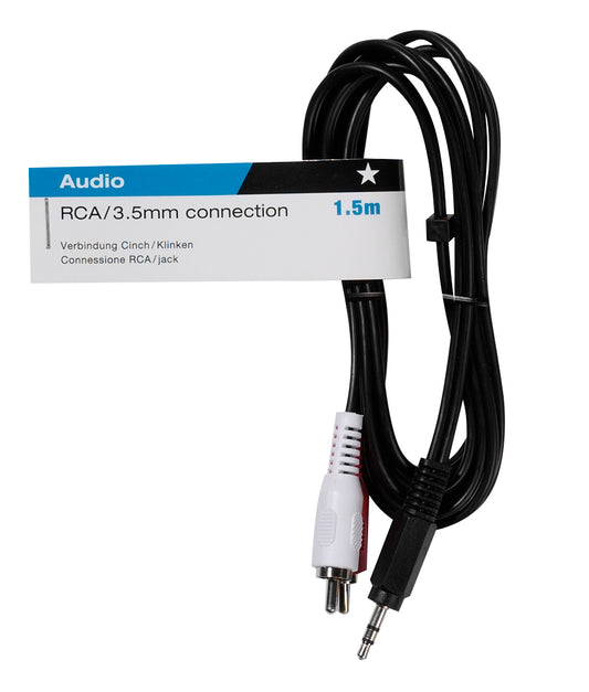 Audiokabel, 3.5mm Klinkest. - 2x Chinchstecker