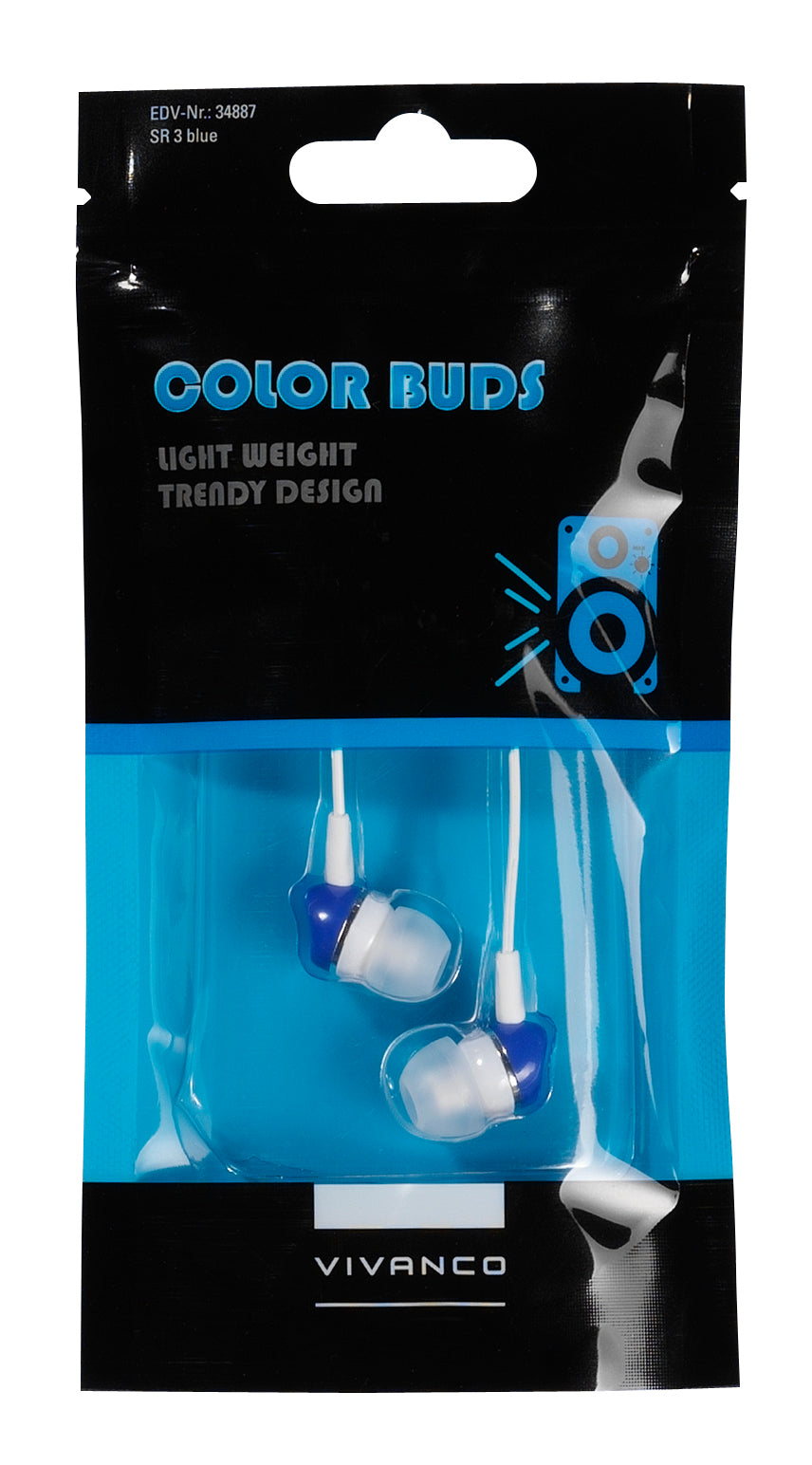 Stereo Ohrhörer Color Buds , blau