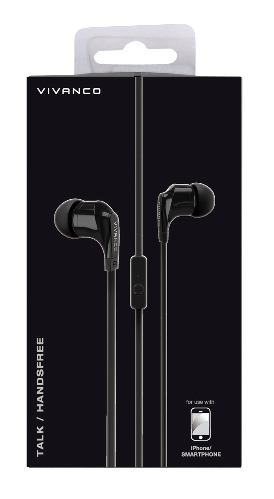 Stereo Headset mit Flachkabel , schwarz