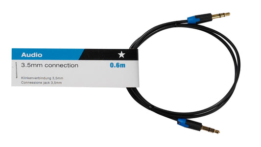 Audiokabel, 3.5mm Klinke, 0.6m