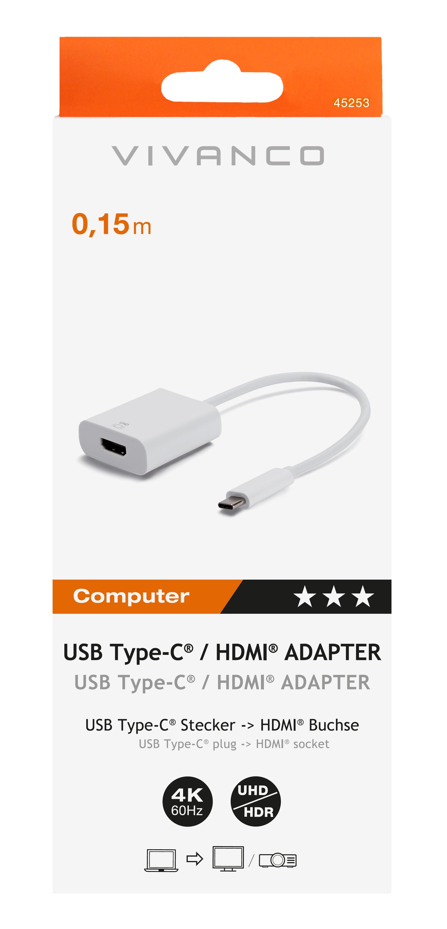 USB Type-C auf HDMI Adapter (ASIN: B07SJ8YQR8)