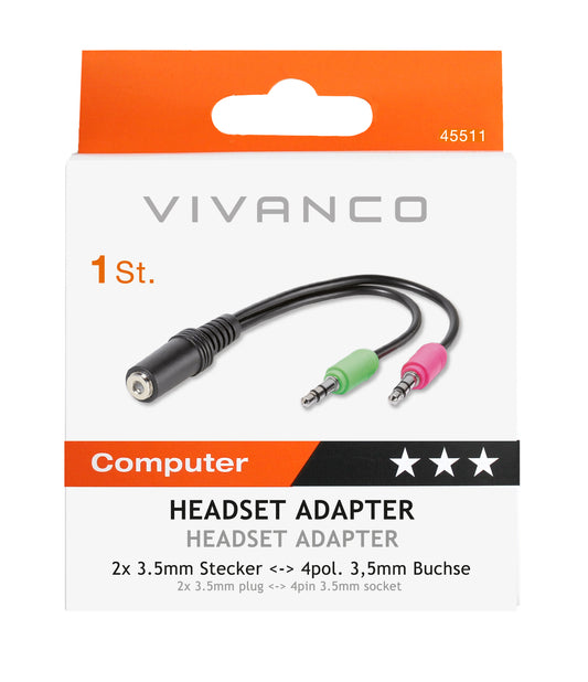 Kopfhörer-Headset Adapter