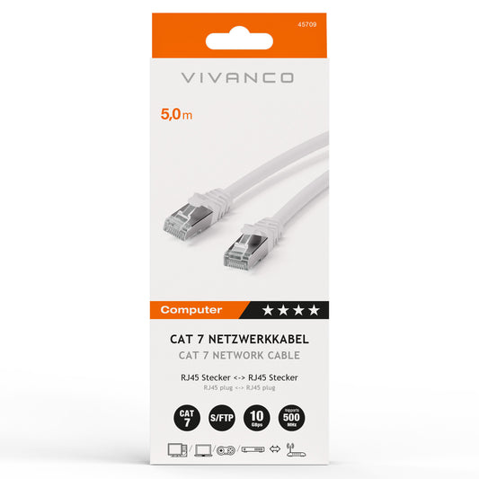 CAT 7 Netzwerkkabel, Twisted Pair, S/FTP, 5 m