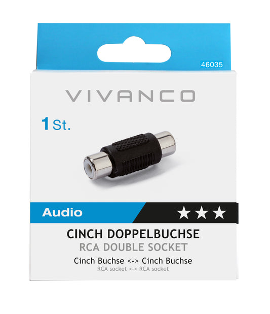 Audioadapter, 0,1 m, kompakt