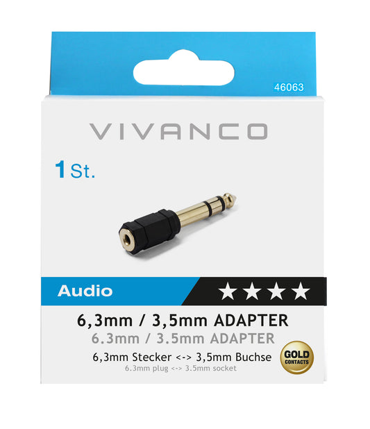 Audioadapter, Gold, kompakt