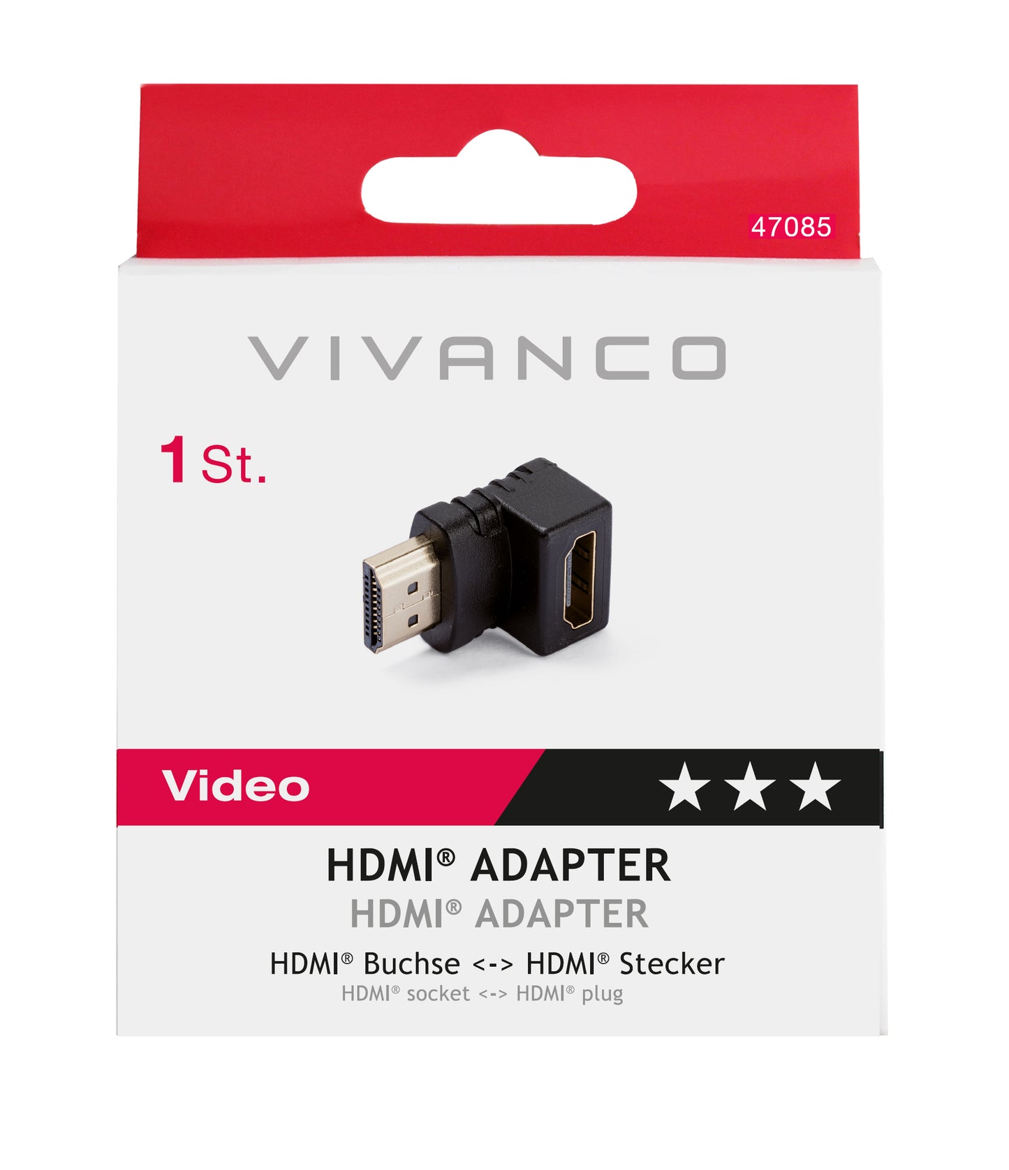 Videoadapter, 90° Winkeladapter, HDMI Buchse (ASIN: B07BR7ZVBD)