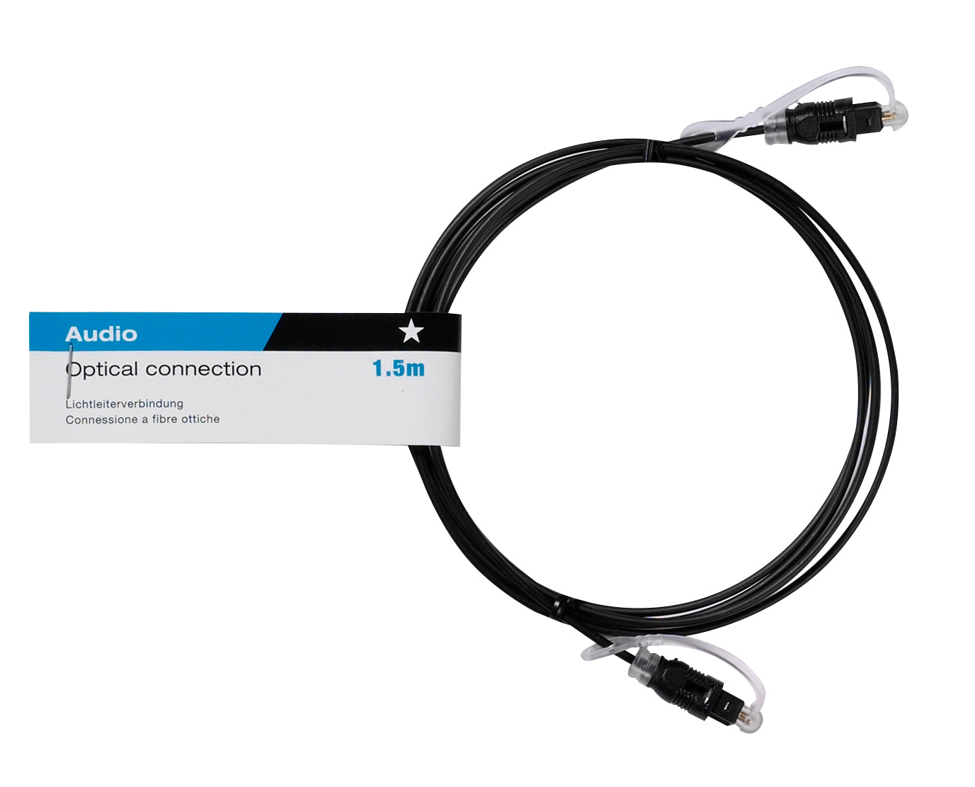 Lichtleiterkabel, Toslink – Toslink, 1,5 m