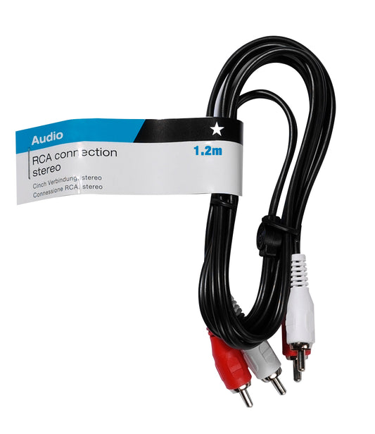 Audiokabel, 2× Cinchstecker – 2× Cinchstecker