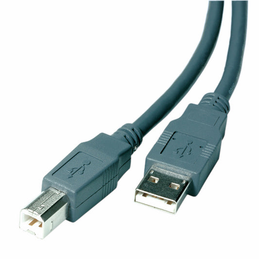 USB 2.0 komp. Kabel, St. A - St. B, grau
