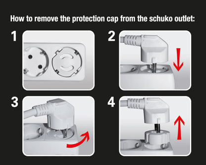 Kinderschutzkappenset für Schuko, 6er Set
