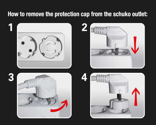 Kinderschutzkappenset für Schuko, 6er Set