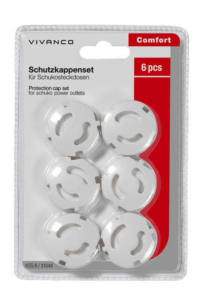 Kinderschutzkappenset für Schuko, 6er Set