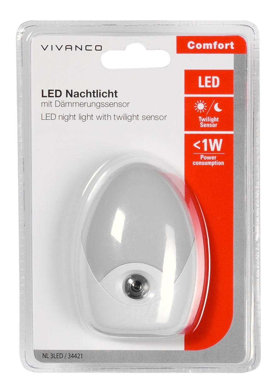 LED Nachtlicht mit Dämmerungssensor