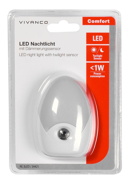 LED Nachtlicht mit Dämmerungssensor