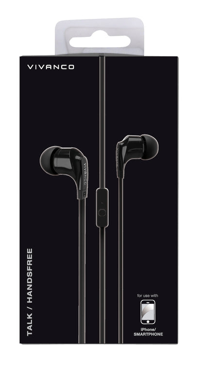 Stereo Headset mit Flachkabel , schwarz