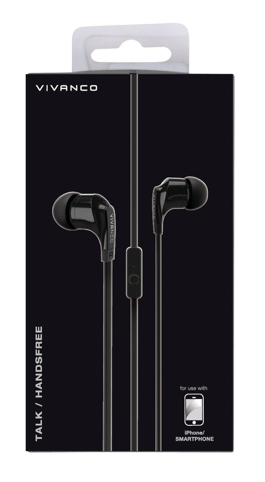 Stereo Headset mit Flachkabel , schwarz