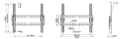 Aktions-Wandhalterung , 23-55 Zoll , max. 45Kg