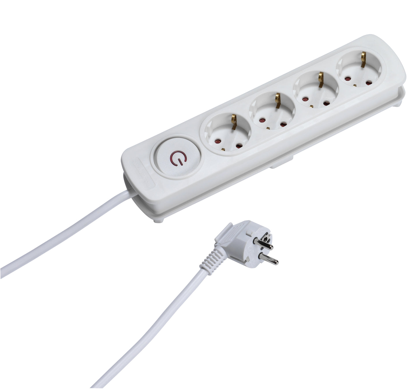 Steckdosenleiste 4fach Comfort Line, 2,5 m, weiß