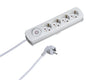 Steckdosenleiste 4fach Comfort Line, 2,5 m, weiß