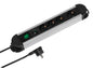 ALU Steckdosenleiste 4fach Professional, 2,0 m