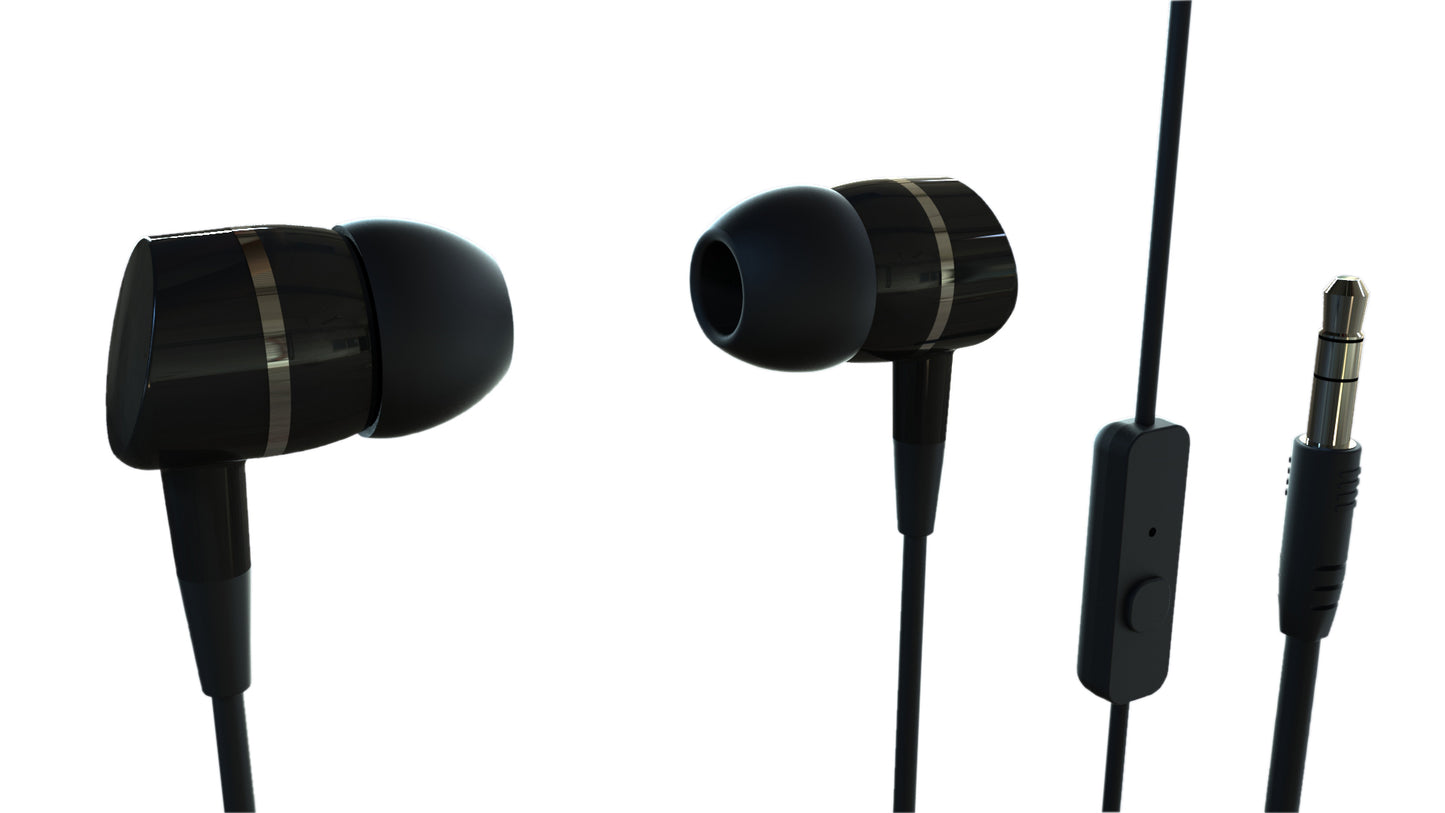 In Ear Kopfhörer mit Headset Funktion , schwarz