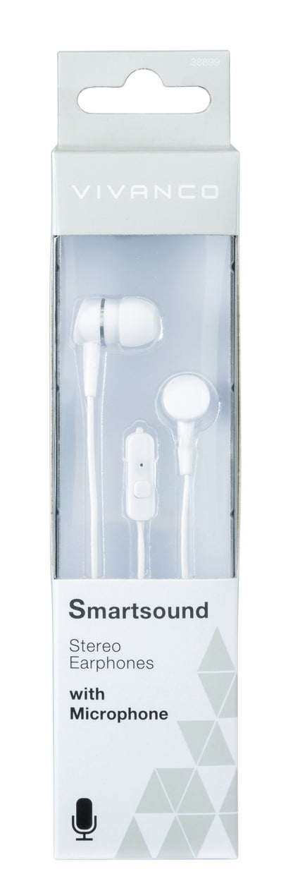 In Ear Kopfhörer mit Headset Funktion , weiss