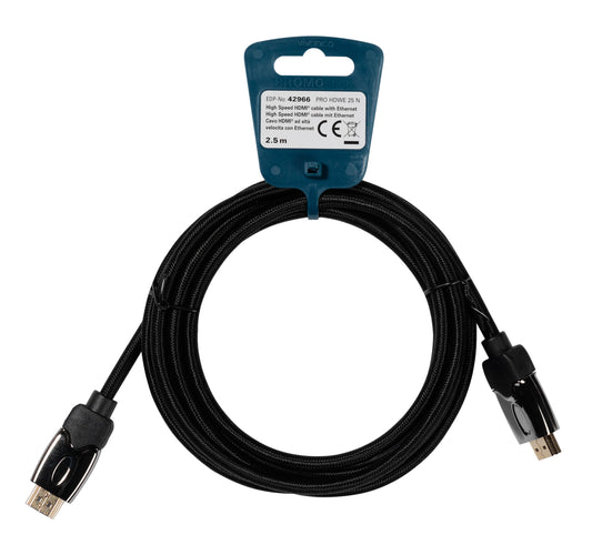 High Speed HDMI Kabel mit Ethernet, HDMI St., 2.5m