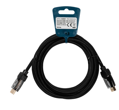 High Speed HDMI Kabel mit Ethernet, HDMI St., 5m