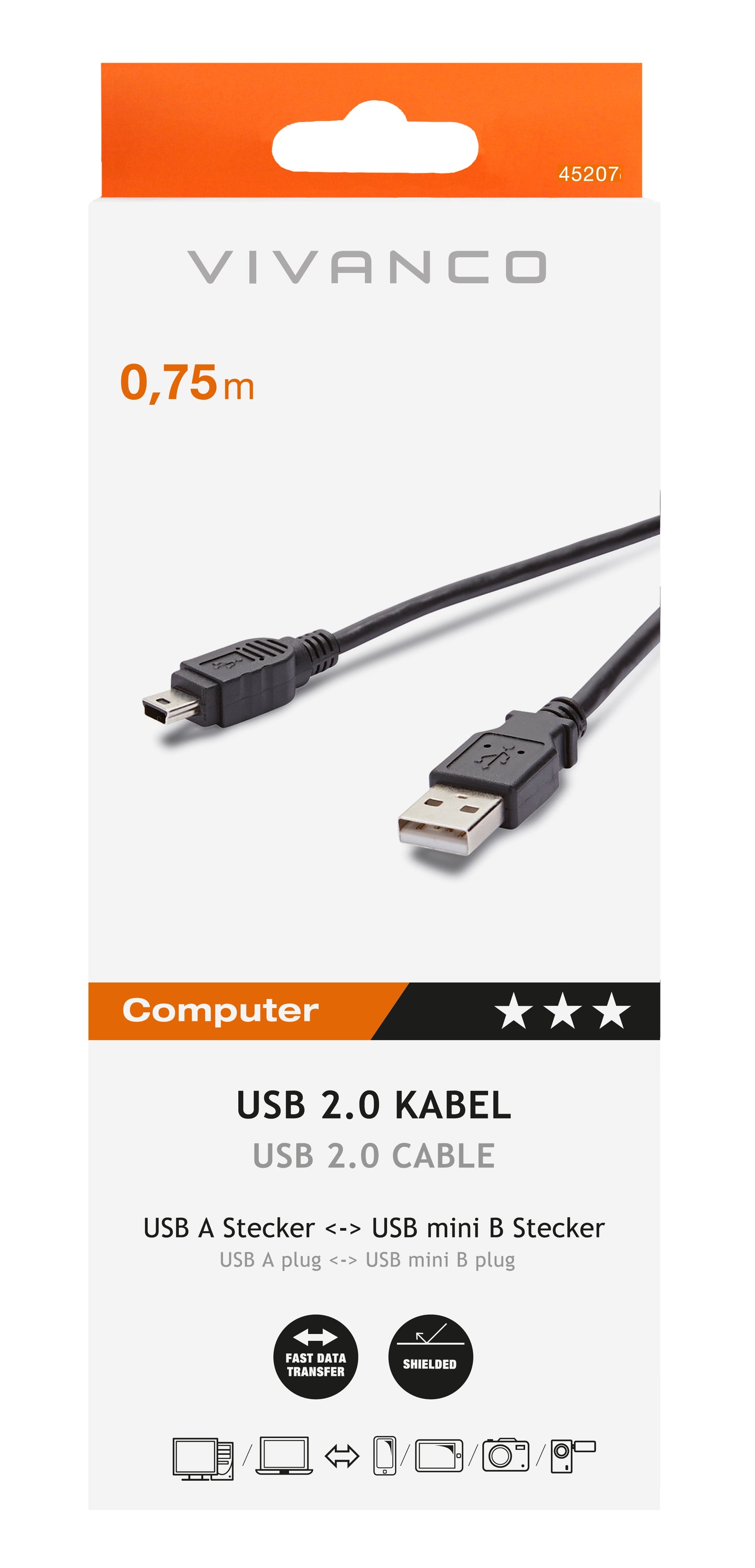 USB 2.0 zert.Kabel, St.A-St.B (ASIN: B002Y8T8YK)