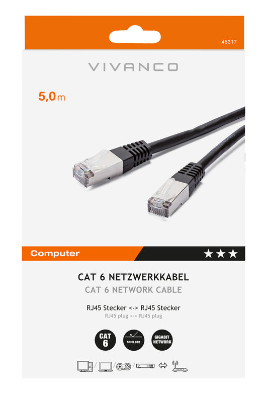 Cat6 Netzwerkkabel F/UTP 5m