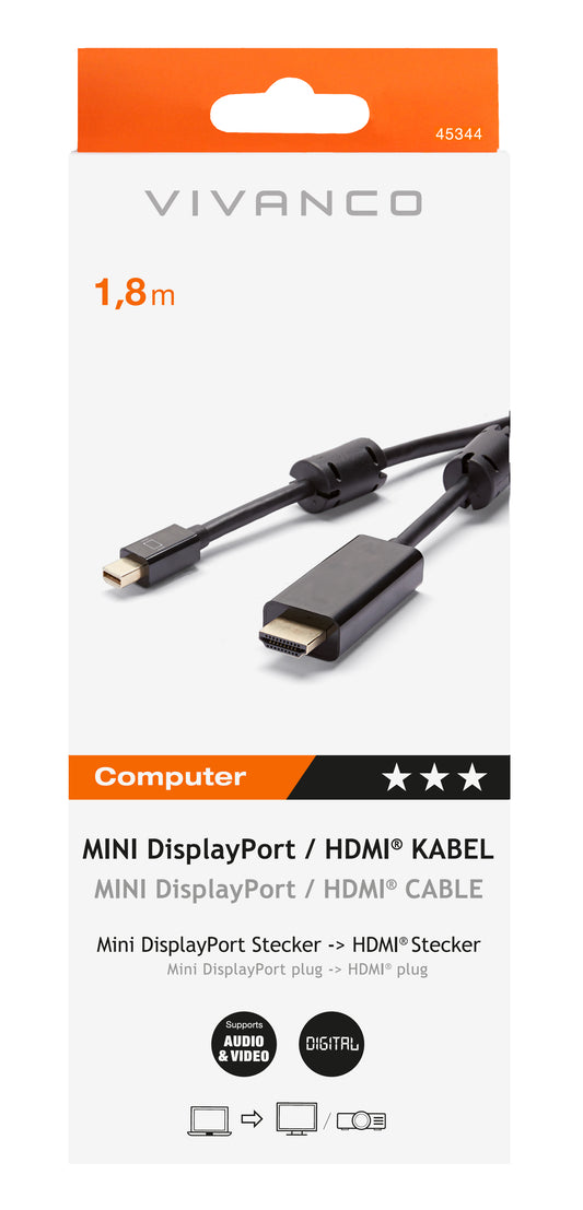 Mini DisplayPort-HDMI Kabel, 1,8 m (ASIN: B01EKEFFII)