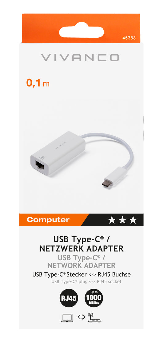 USB-C Netzwerk-Adapter 10/100/1000 (ASIN: B0C2691QVY)