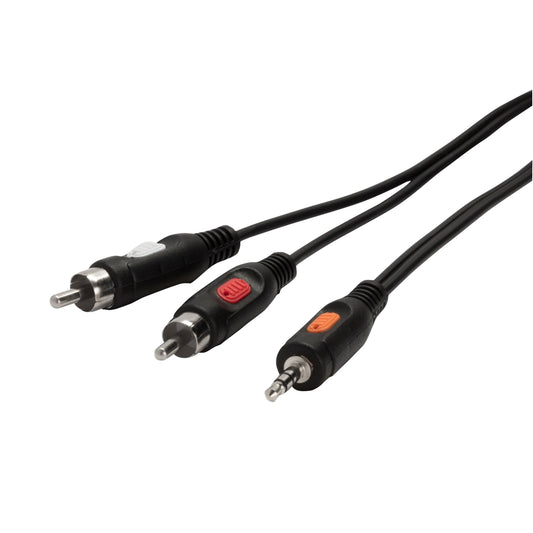 Audiokabel, 3,5 mm Klinkenstecker – 2× Cinchstecker