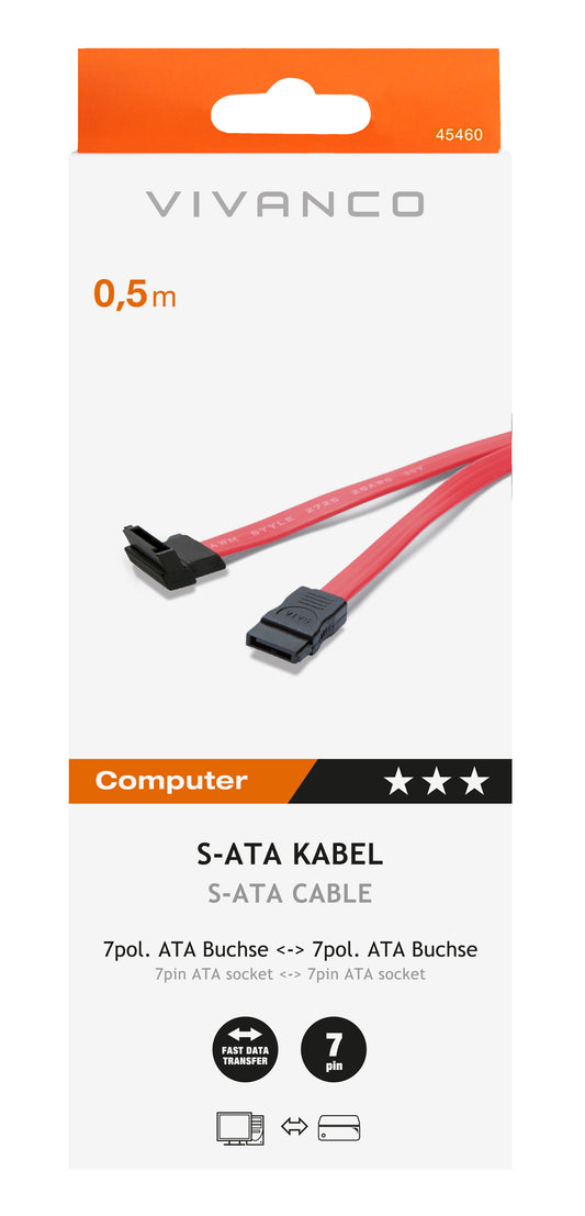 Serial ATA Kabel, 7pol. ATA-Kuppl. – 7pol. ATA (ASIN: B002Y8WYYG)