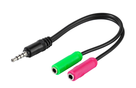 3,5 mm Headset Adapter, 0,1 m