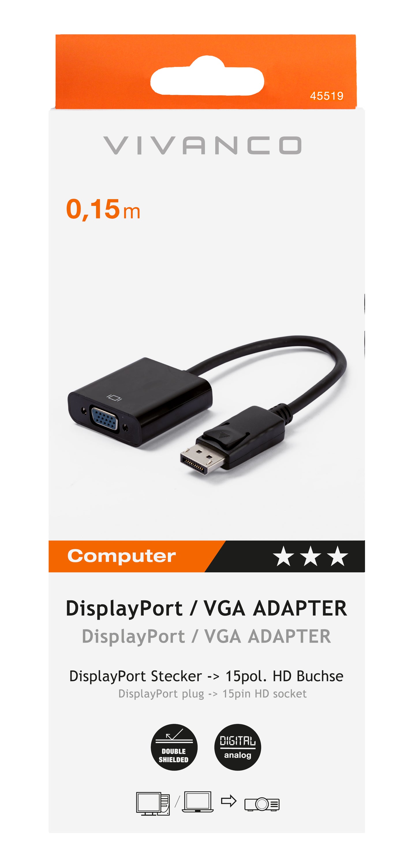 DisplayPort – VGA Adapter