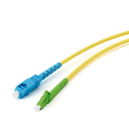 Glasfaser Netzwerkkabel, LC/APC Stecker ↔ SC/UPC
