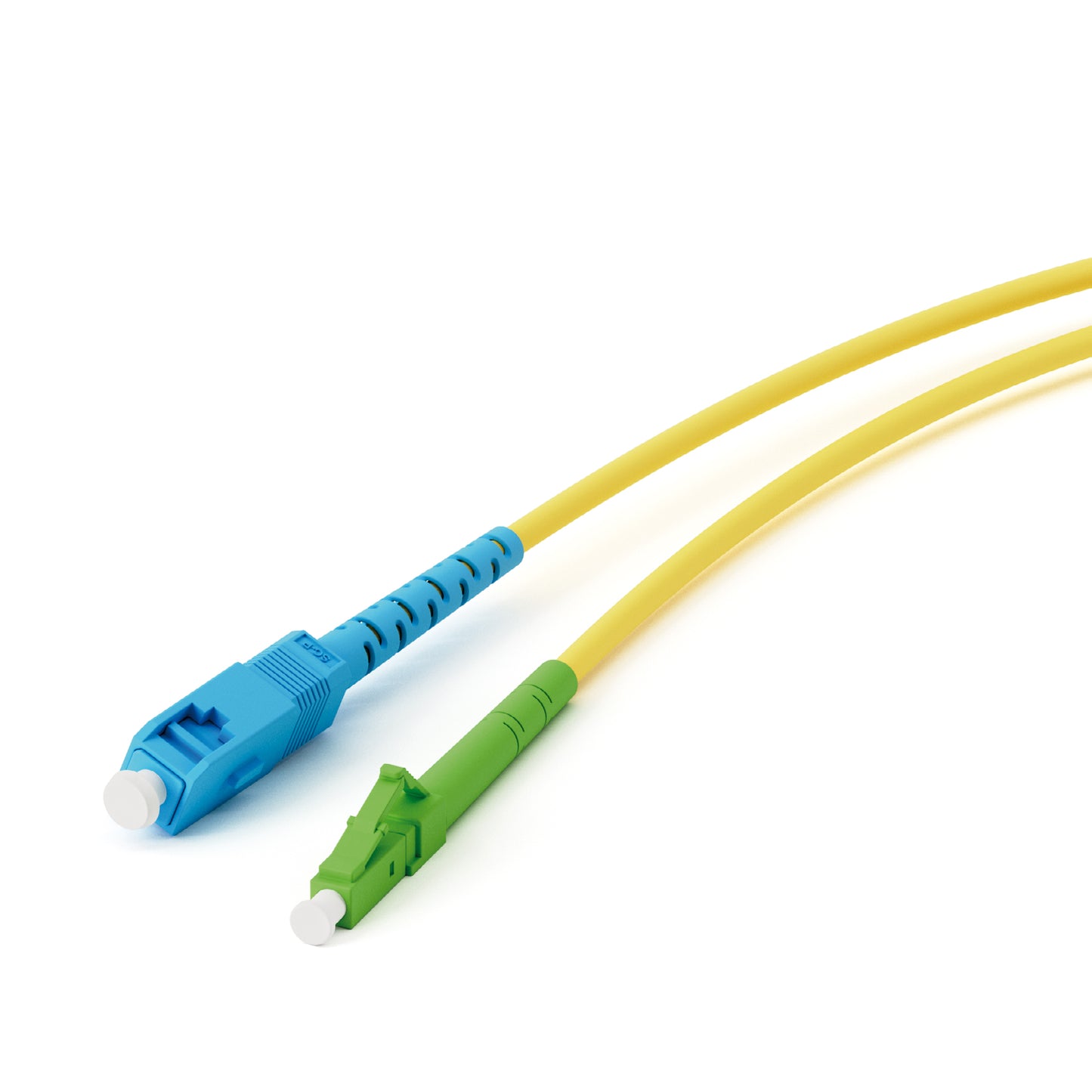 Glasfaser Netzwerkkabel, LC/APC Stecker ↔ SC/UPC (ASIN: B0DQGG2BQP)