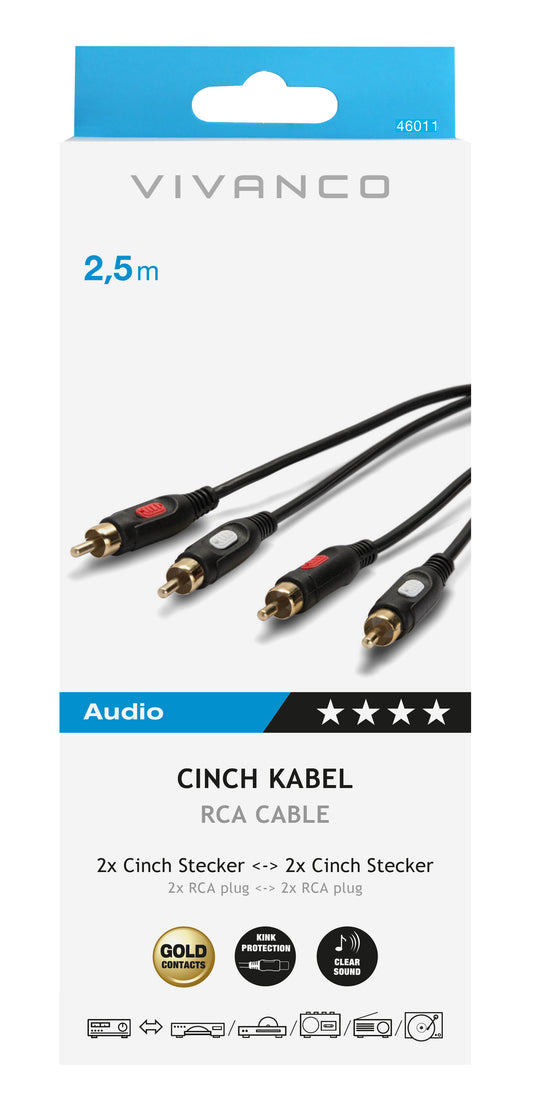 Audiokabel, 2,5 m