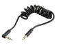 Audiokabel, Spiralkabel, 3,5 mm Stecker ↔ 3,5 mm