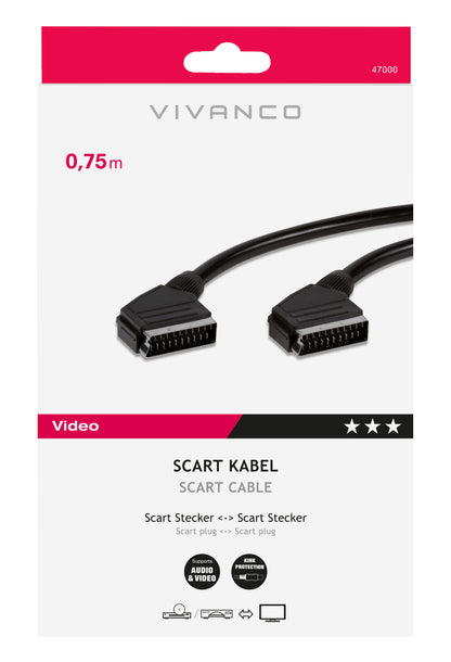 Videokabel, Scartstecker <-> Scartstecker
