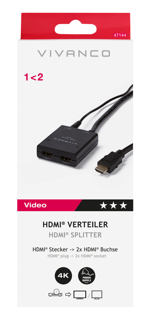 HDMI Signalverteiler, 1–2