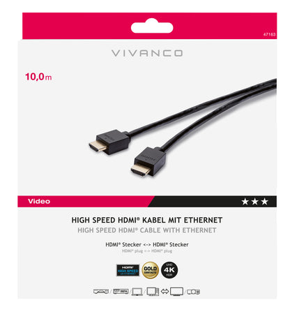 Videokabel, High Speed HDMI mit Ethernet, HDMI St.