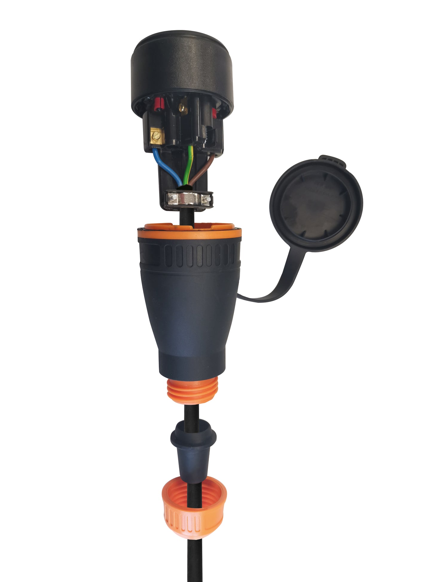 Schutzkontakt-Stecker und Kupplung, IP44