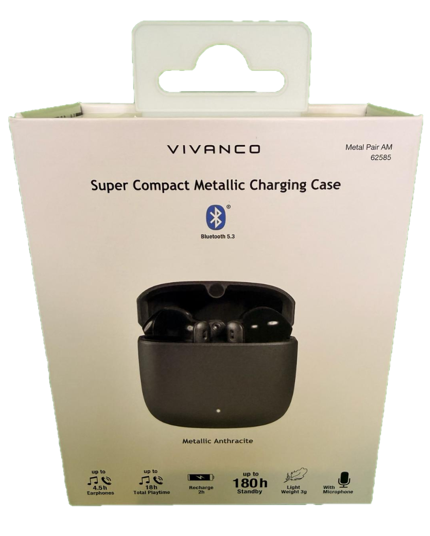 True Wireless Bluetooth Ohrhörer, Metal Case (ASIN: B0C6B5QM87)
