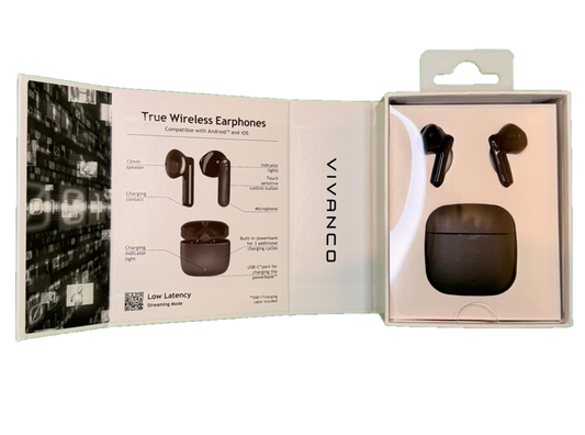 True Wireless Bluetooth Ohrhörer, Metal Case (ASIN: B0C6B5QM87)