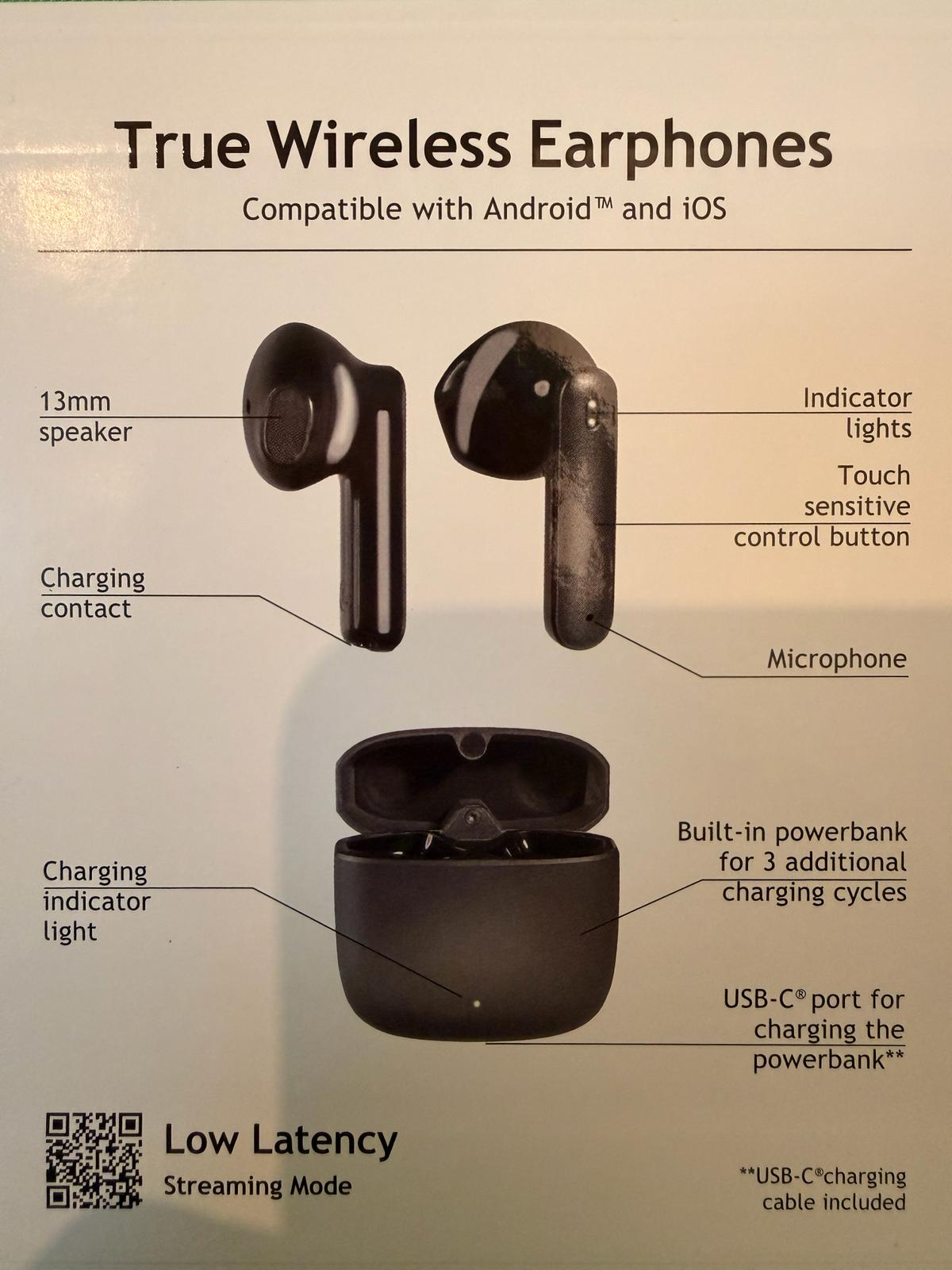 True Wireless Bluetooth Ohrhörer, Metal Case (ASIN: B0C6B5QM87)