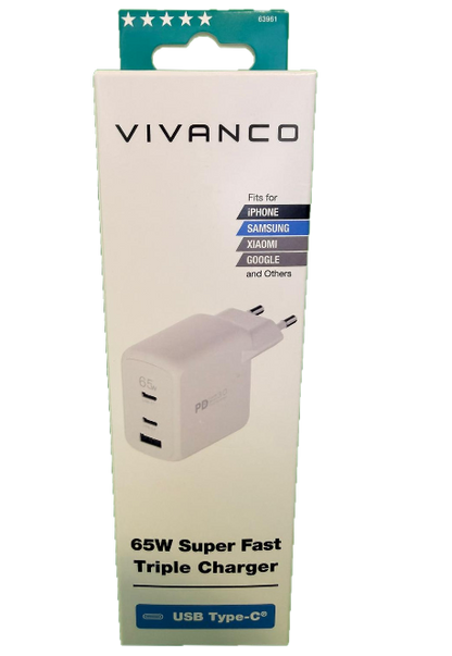USB- C 100W PD Dreifach Schnellladegerät