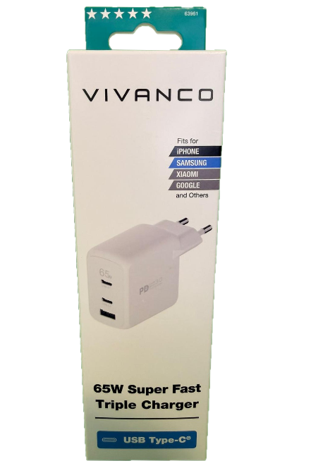 USB- C 100W PD Dreifach Schnellladegerät